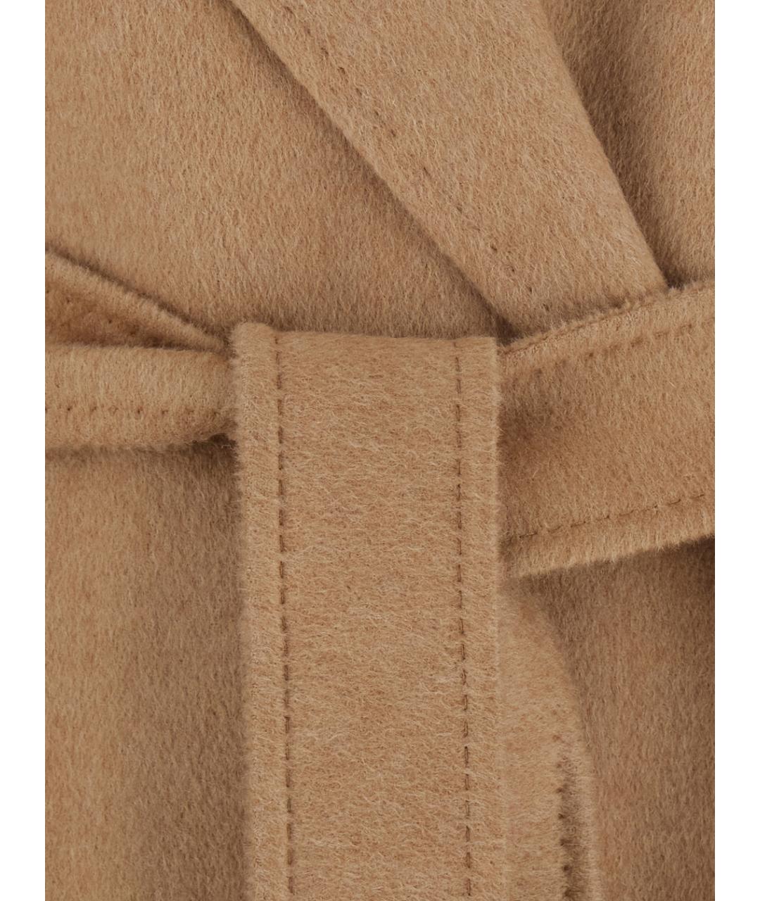 MAX MARA Бежевое шерстяное пальто, фото 3