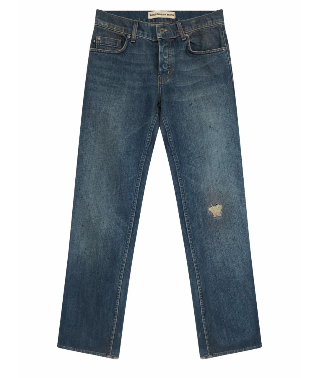 JUICY COUTURE Синие хлопковые джинсы, фото 1
