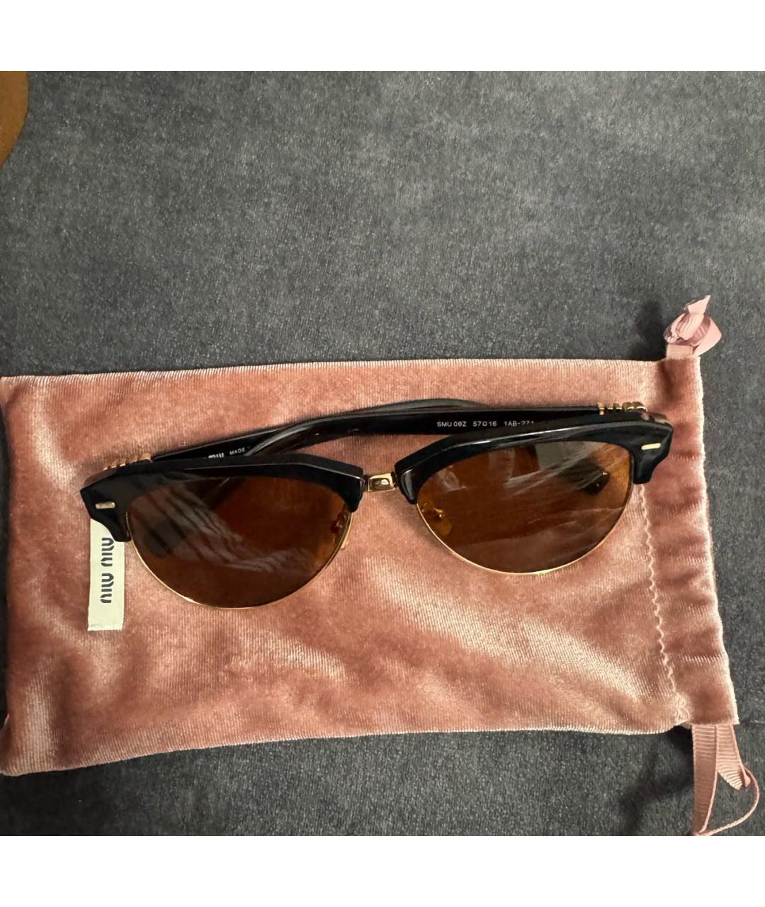 MIU MIU Коричневые солнцезащитные очки, фото 2