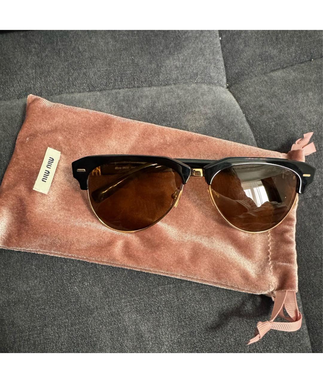 MIU MIU Коричневые солнцезащитные очки, фото 4
