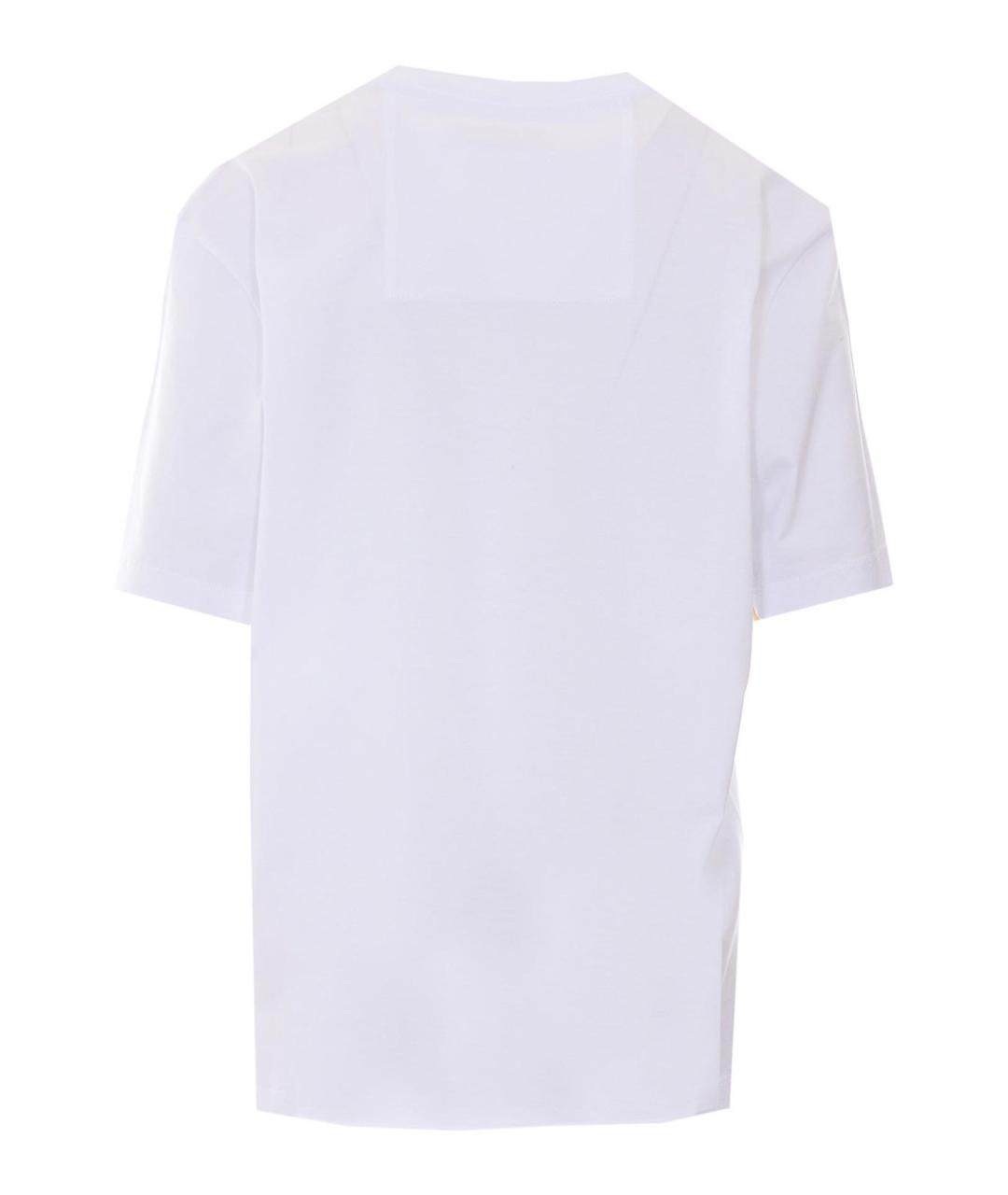 LANVIN Белая хлопковая футболка, фото 2