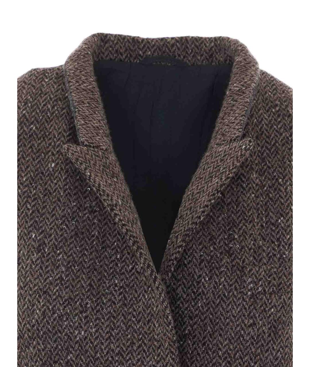 BRUNELLO CUCINELLI Коричневая полиэстеровая жилетка, фото 4