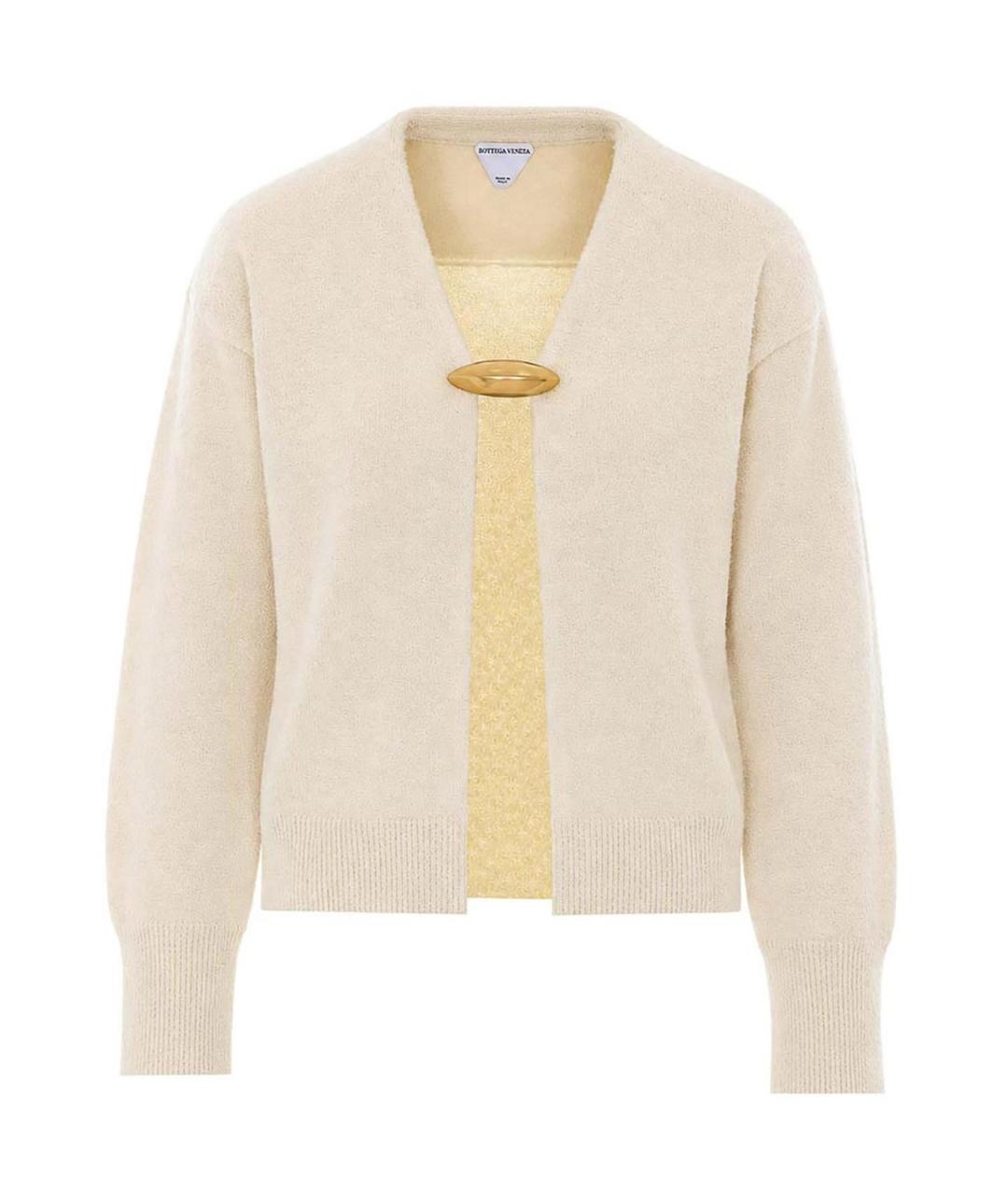 BOTTEGA VENETA Белый кашемировый кардиган, фото 1