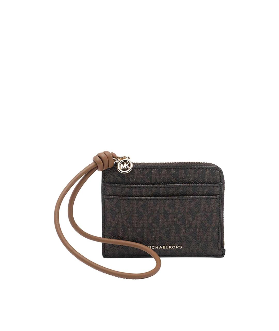 MICHAEL MICHAEL KORS Коричневый кожаный кошелек, фото 1