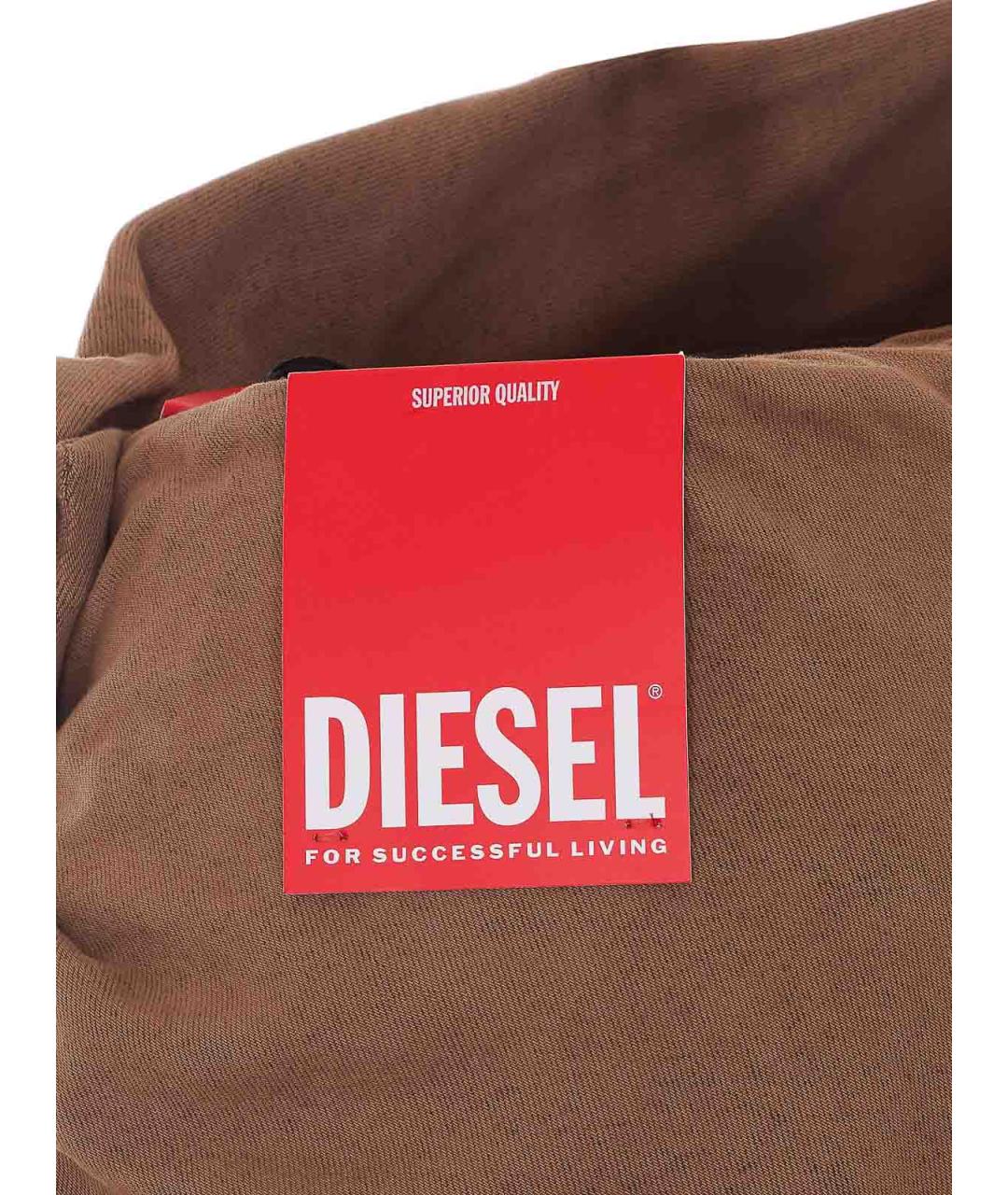 DIESEL Бежевая хлопковая юбка миди, фото 3