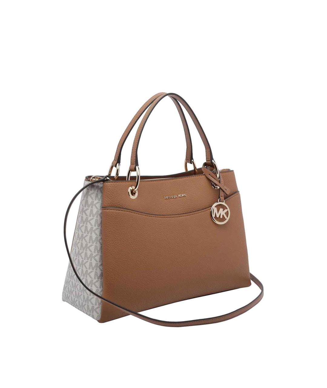 MICHAEL MICHAEL KORS Бежевая кожаная сумка тоут, фото 2