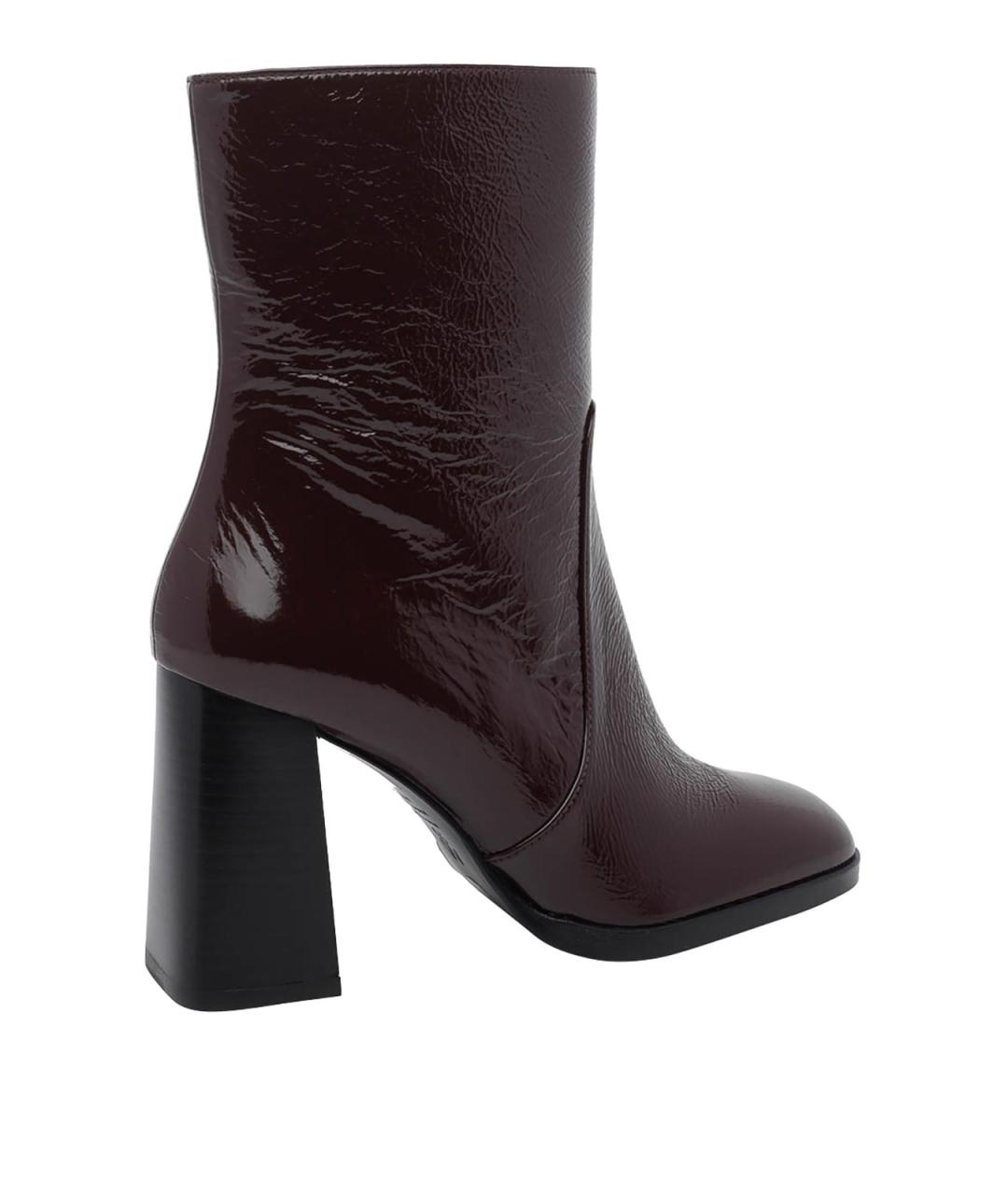 STUART WEITZMAN Красные кожаные ботильоны, фото 3
