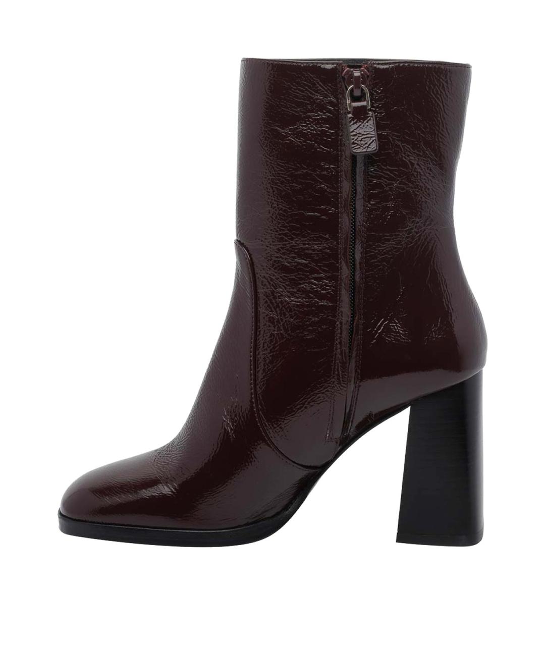 STUART WEITZMAN Красные кожаные ботильоны, фото 4