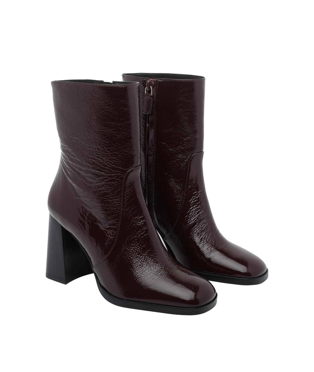 STUART WEITZMAN Красные кожаные ботильоны, фото 2