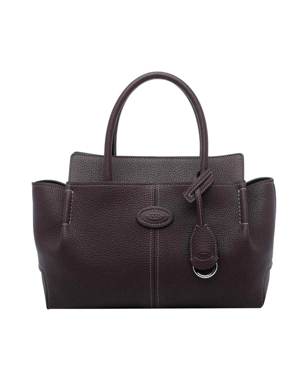 TOD'S Коричневая кожаная сумка тоут, фото 1