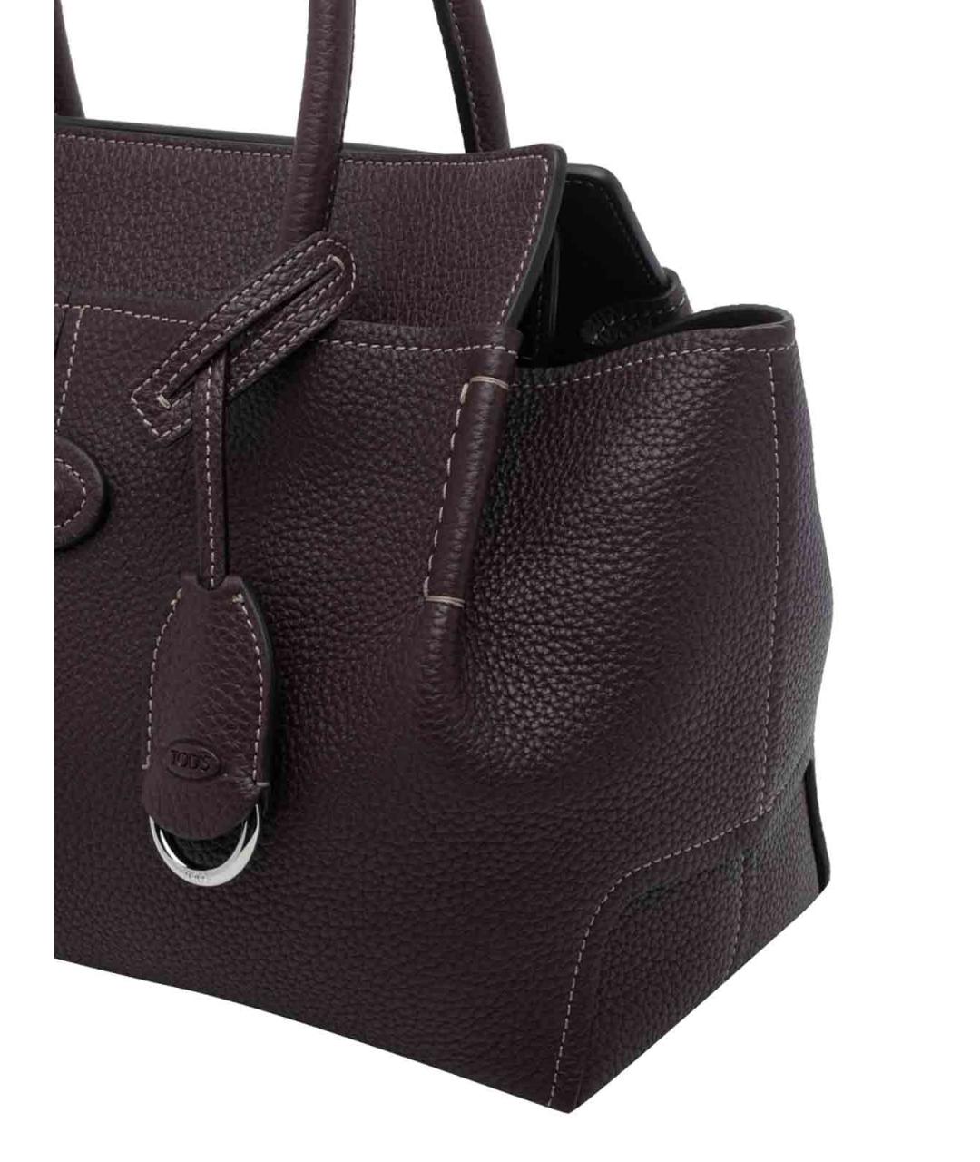 TOD'S Коричневая кожаная сумка тоут, фото 4