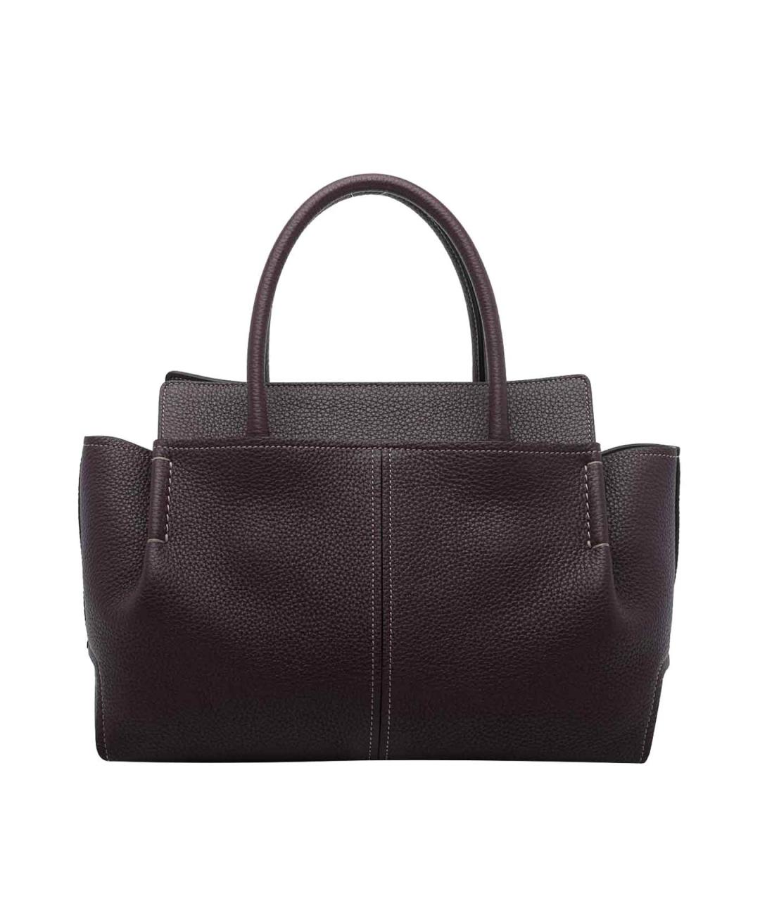 TOD'S Коричневая кожаная сумка тоут, фото 3