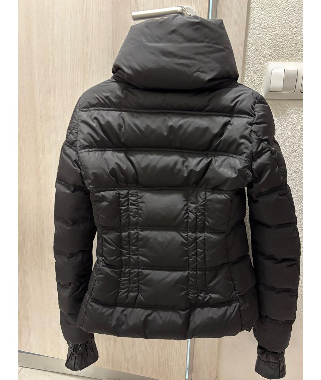 MONCLER Черный полиамидовый пуховик, фото 2