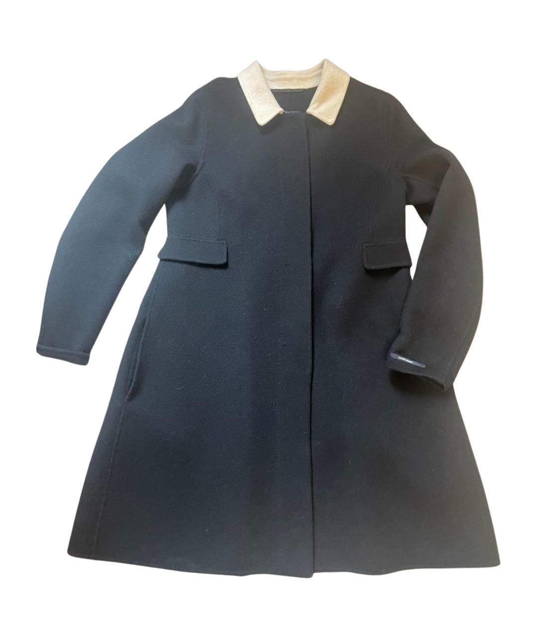 MAX MARA Черное шерстяное пальто, фото 1