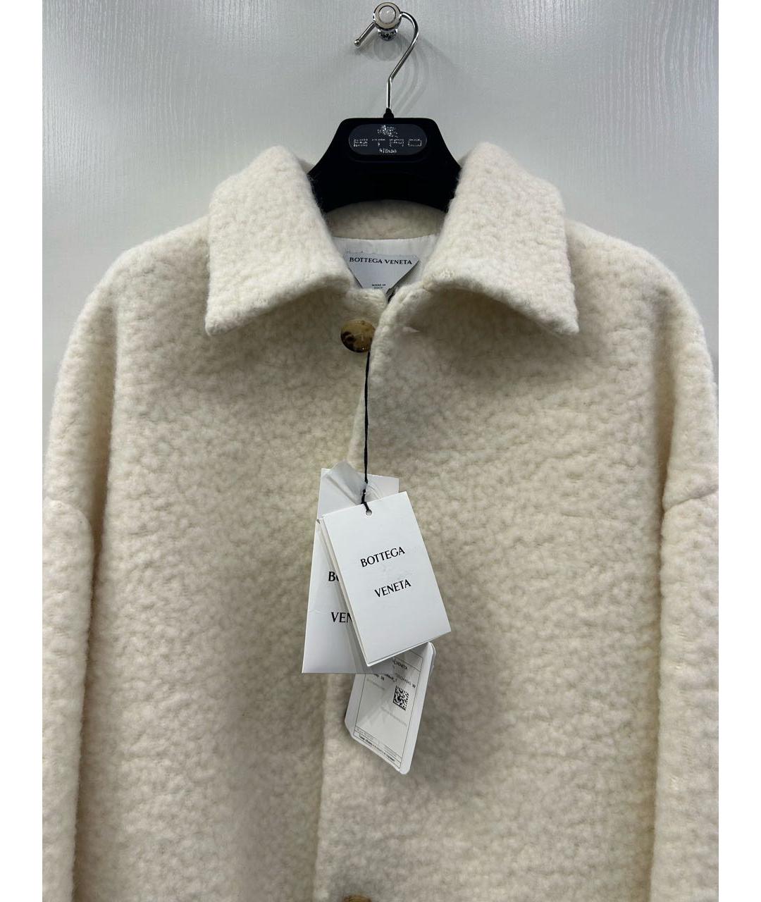 BOTTEGA VENETA Бежевое шерстяное пальто, фото 3