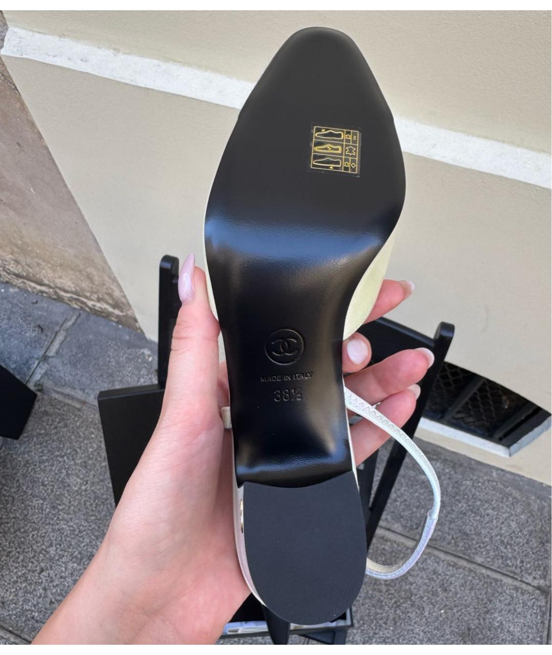 CHANEL Мульти кожаные туфли, фото 4