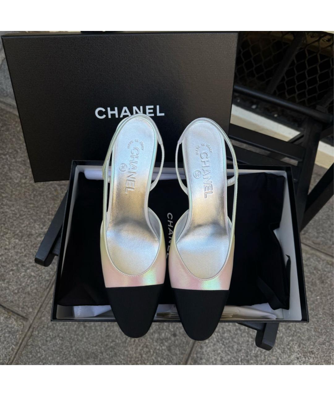 CHANEL Мульти кожаные туфли, фото 2