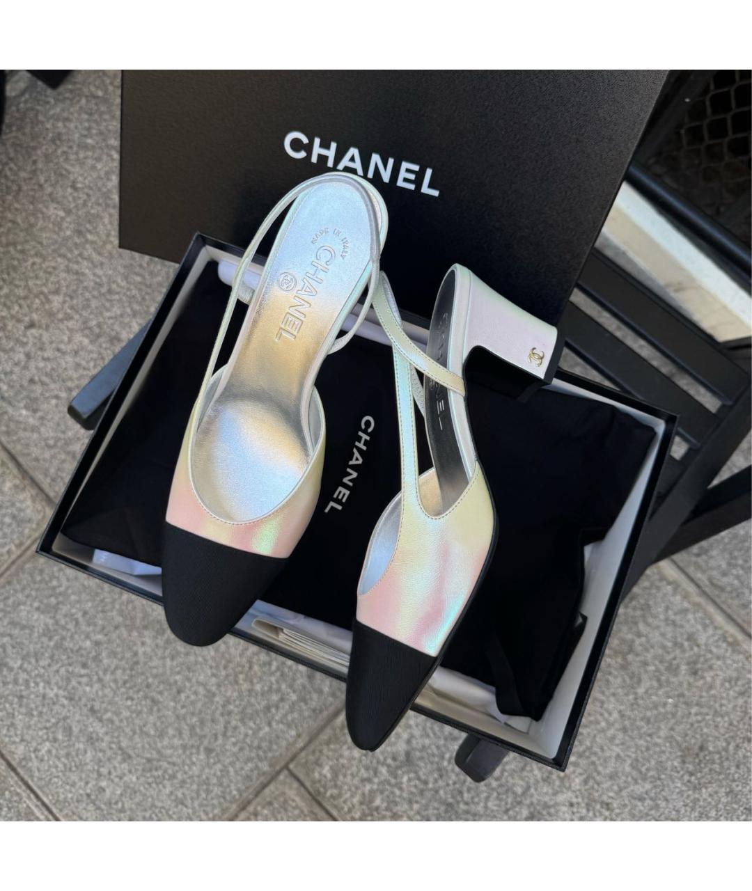 CHANEL Мульти кожаные туфли, фото 3