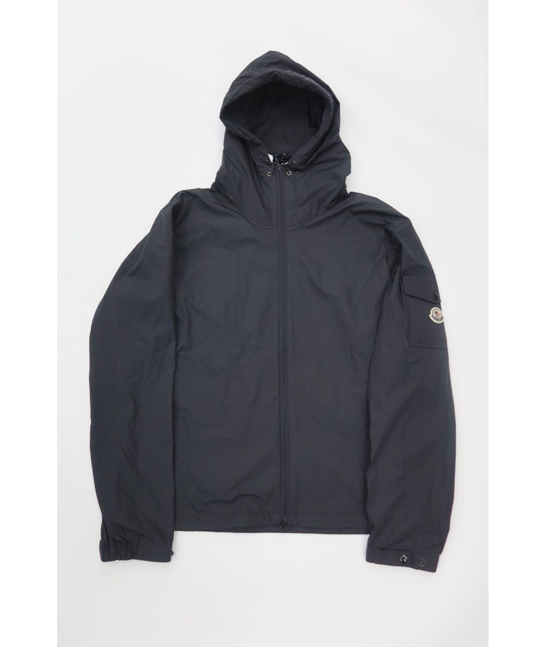 MONCLER Черная полиэстеровая куртка, фото 7