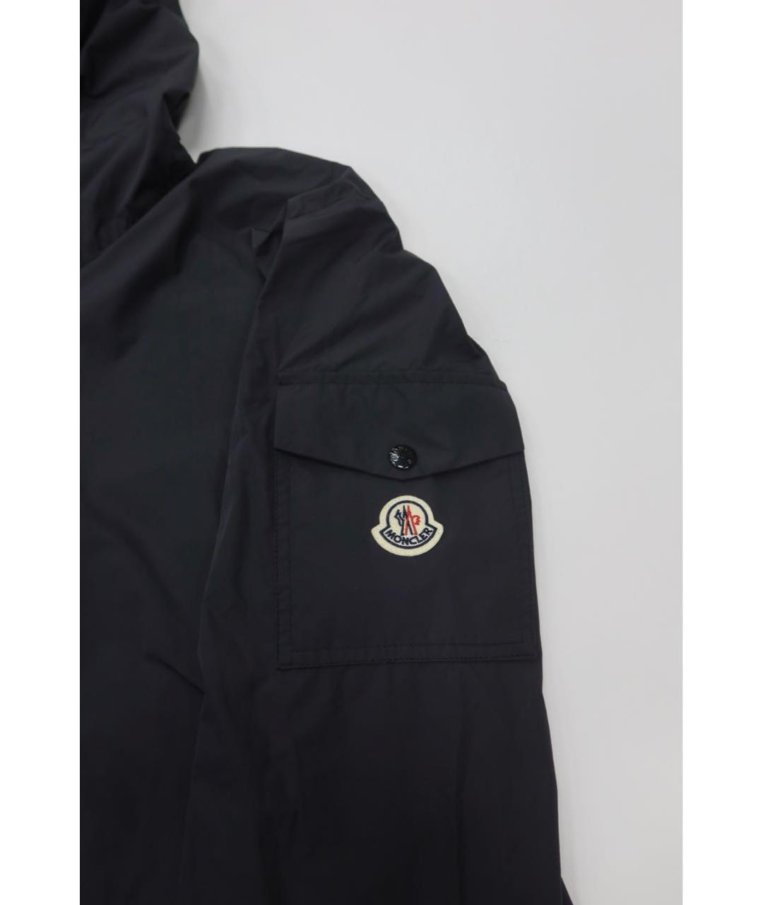 MONCLER Черная полиэстеровая куртка, фото 4