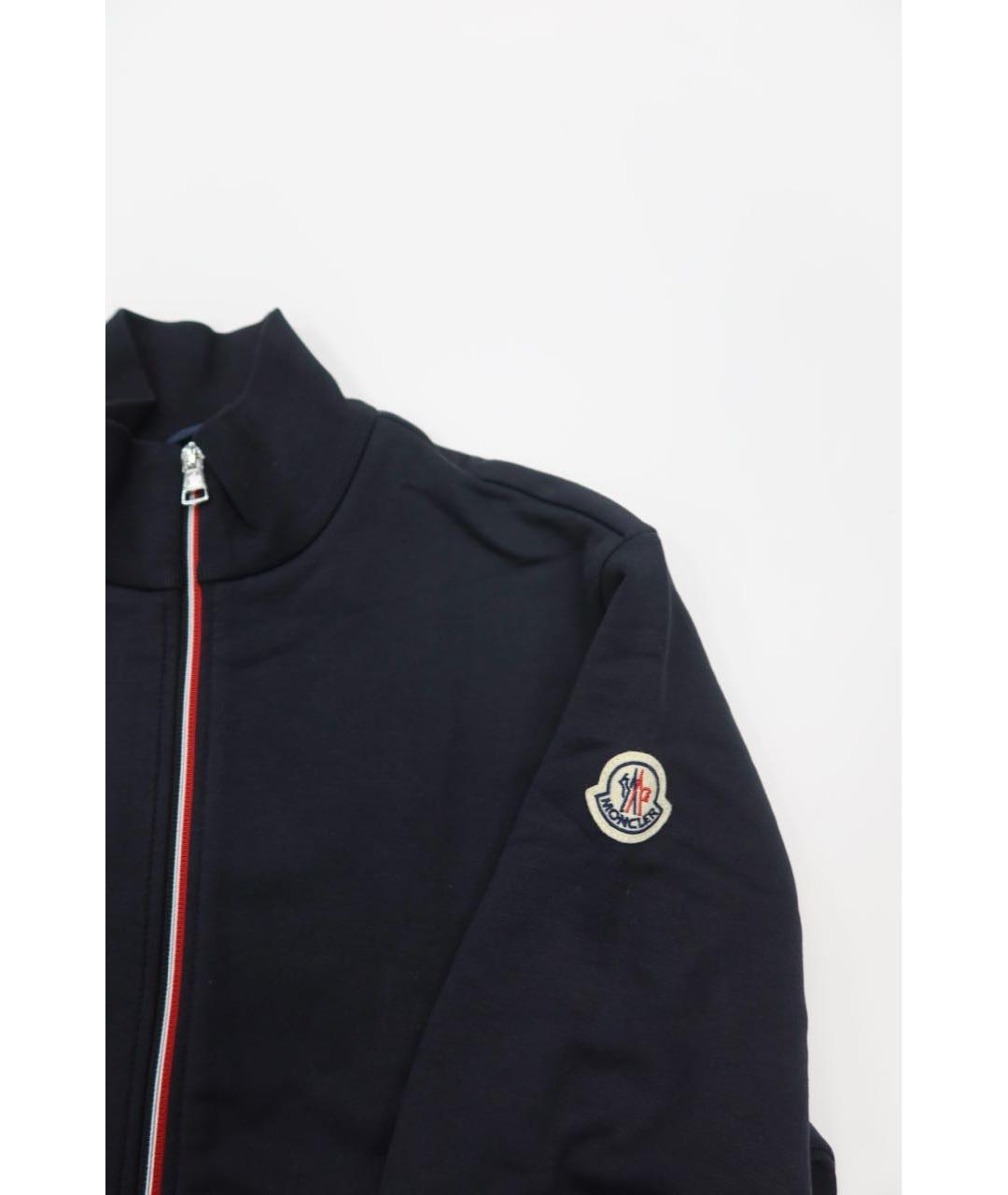MONCLER Черный хлопковый кардиган, фото 4