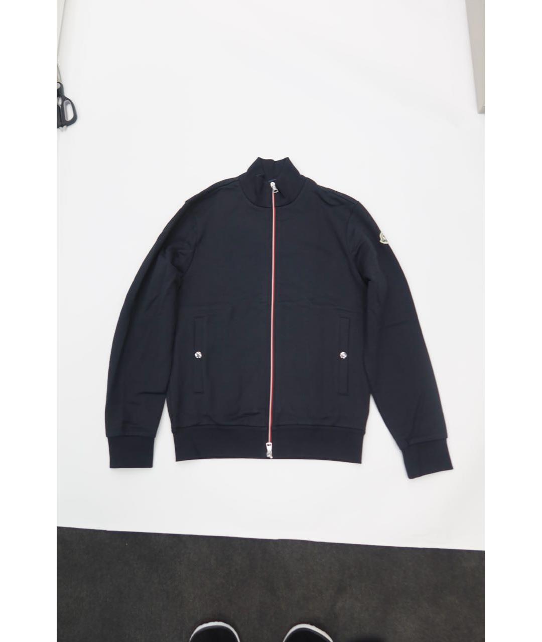 MONCLER Черный хлопковый кардиган, фото 7