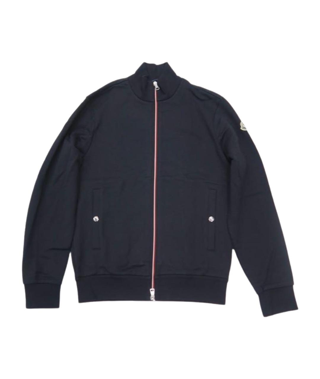 MONCLER Черный хлопковый кардиган, фото 1