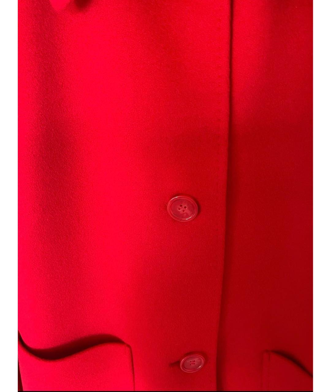 MAX MARA Красное шерстяное пальто, фото 7
