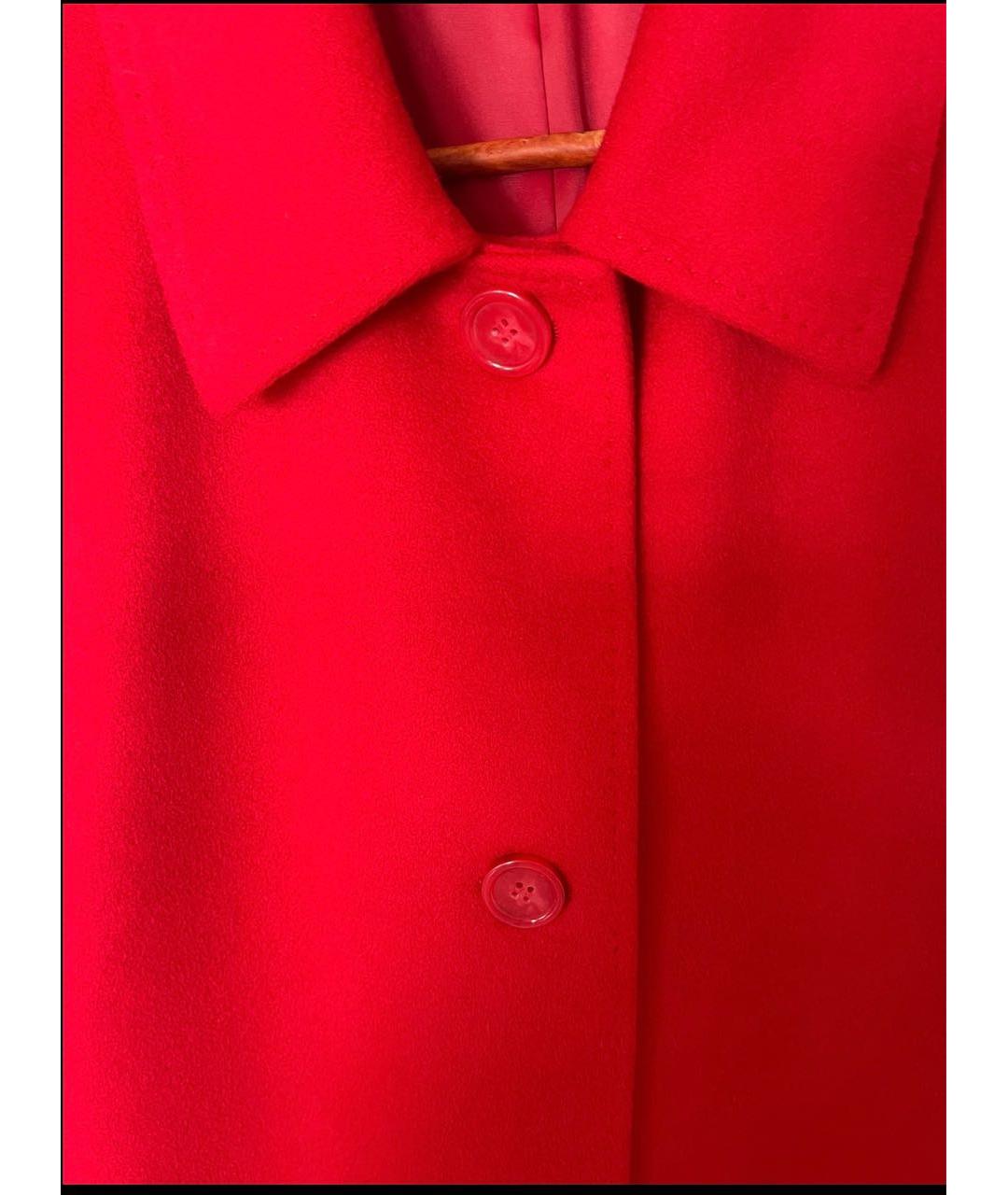 MAX MARA Красное шерстяное пальто, фото 4