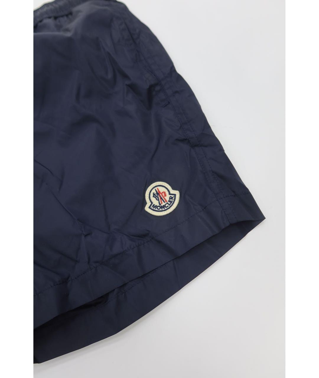 MONCLER Темно-синие полиамидовые шорты, фото 2