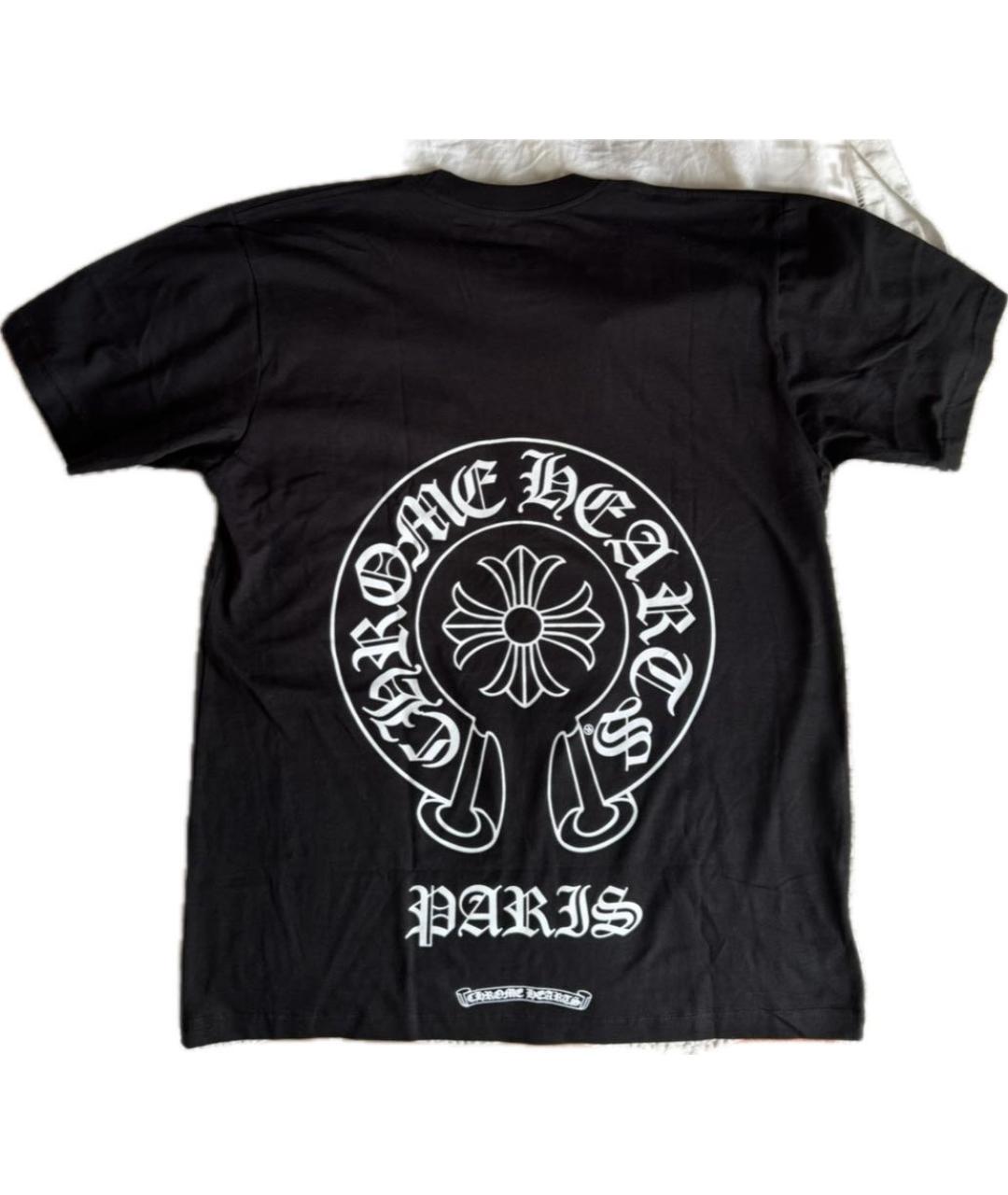 CHROME HEARTS Черная хлопковая футболка, фото 2