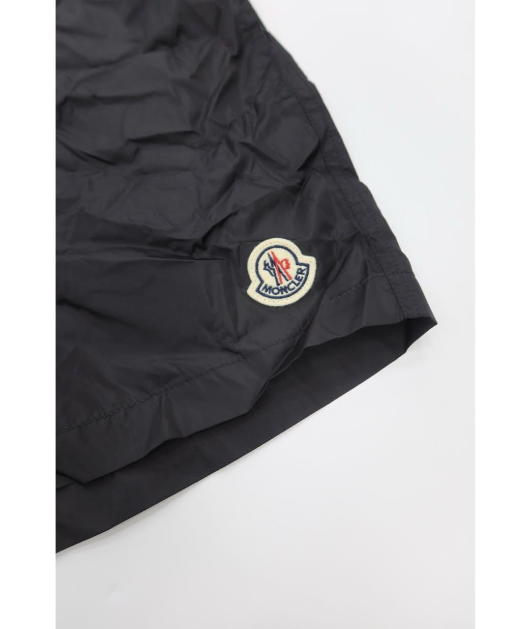 MONCLER Черные полиамидовые шорты, фото 2