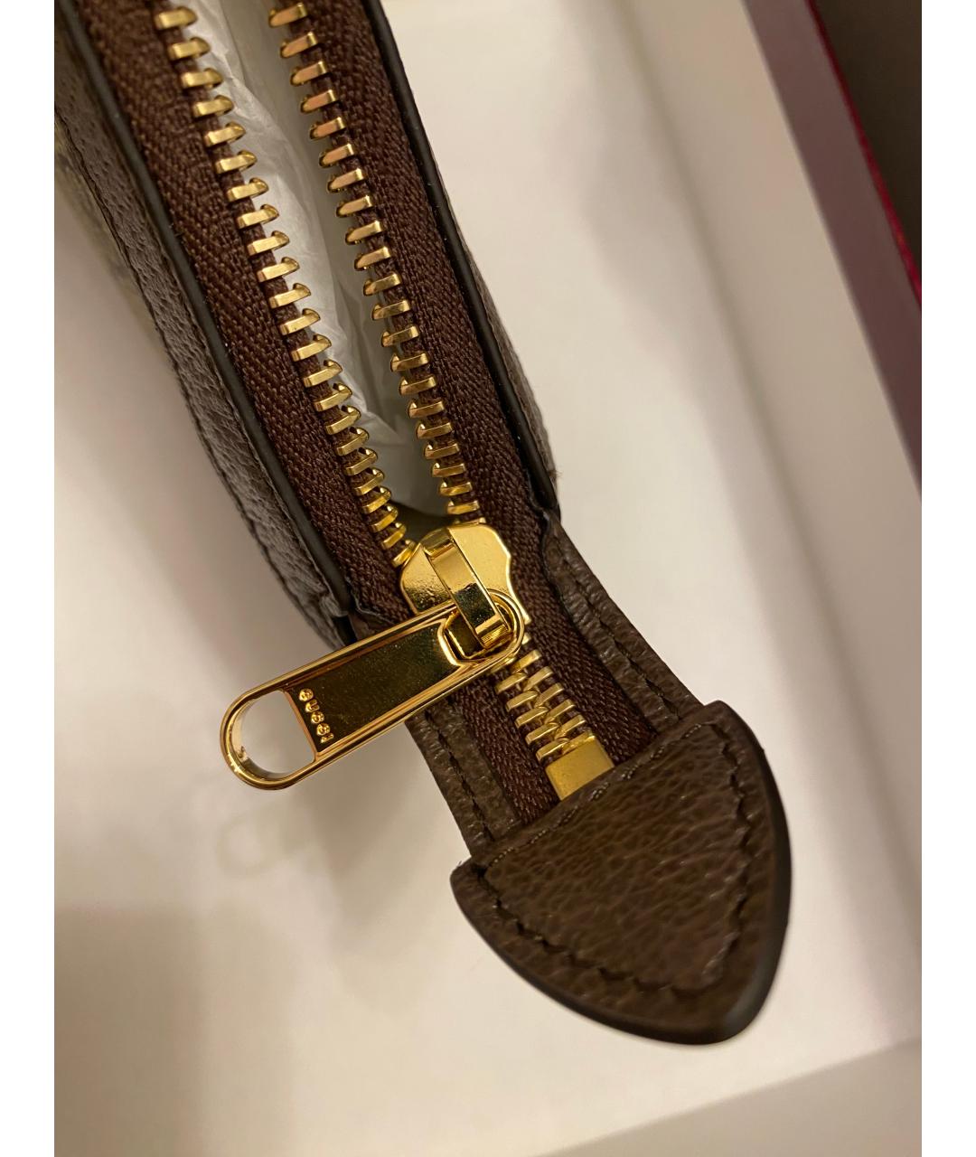 GUCCI Бежевая сумка через плечо из канвы, фото 5