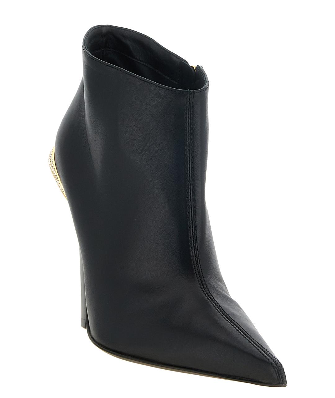 GIUSEPPE ZANOTTI DESIGN Черные кожаные ботильоны, фото 2