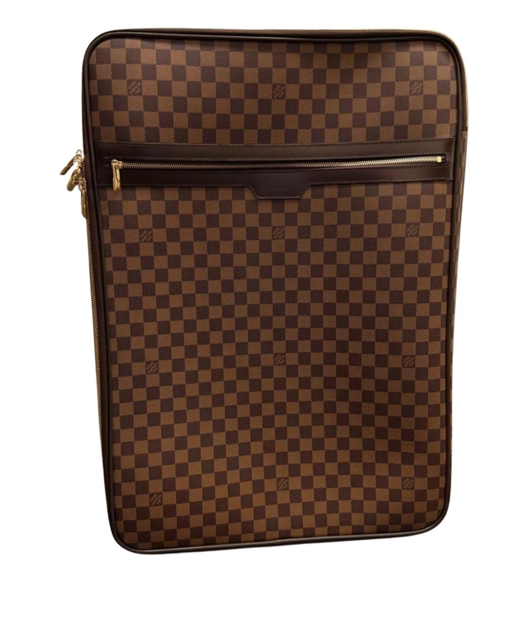 LOUIS VUITTON Коричневый чемодан из канвы, фото 1