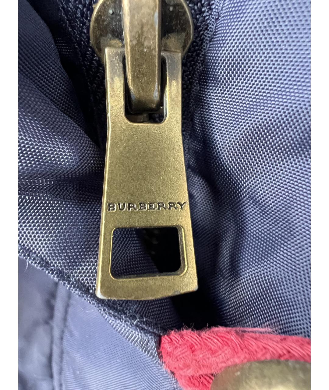 BURBERRY Темно-синий пуховик, фото 6