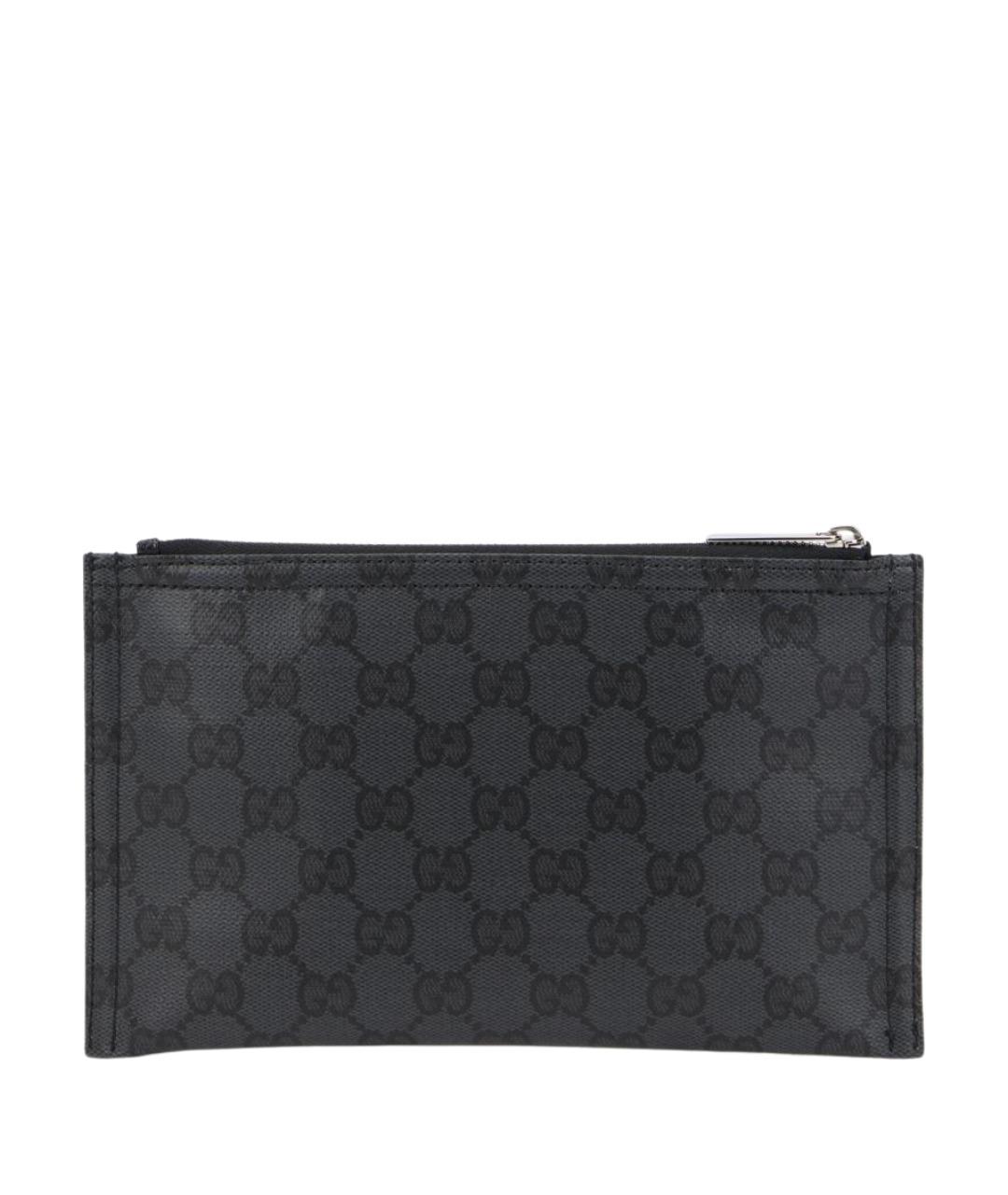 GUCCI Черная хлопковая поясная сумка, фото 1