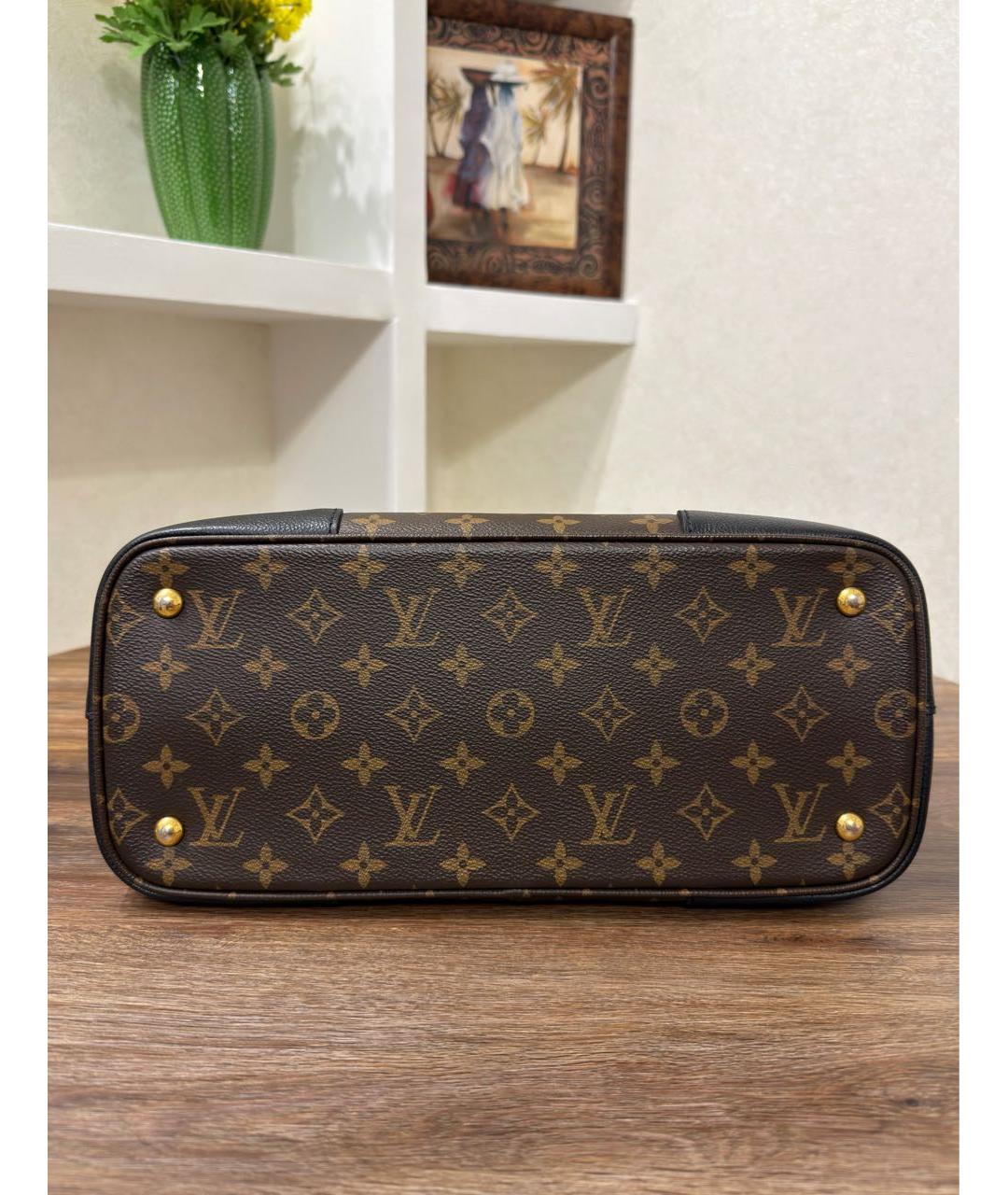LOUIS VUITTON Коричневая сумка тоут из канвы, фото 8