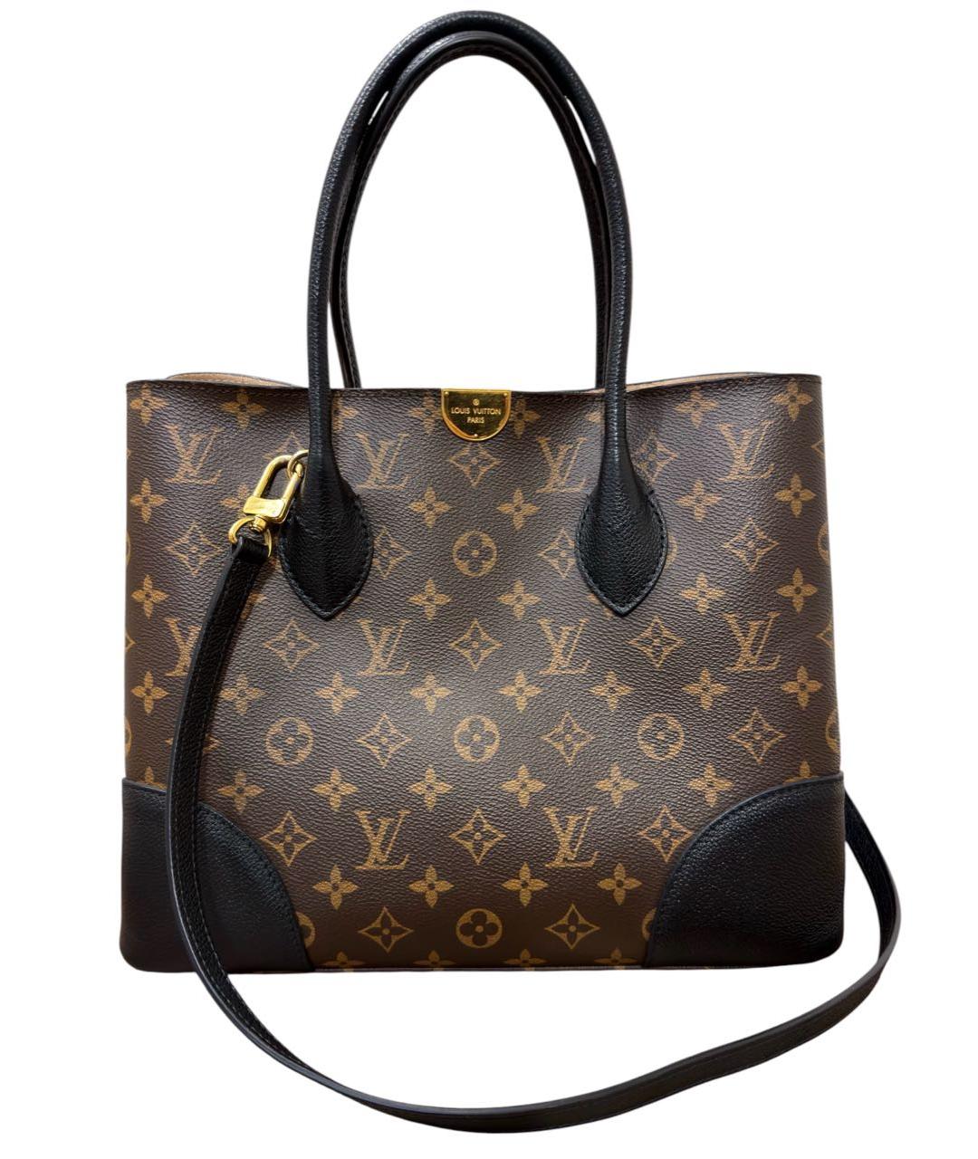 LOUIS VUITTON Коричневая сумка тоут из канвы, фото 1