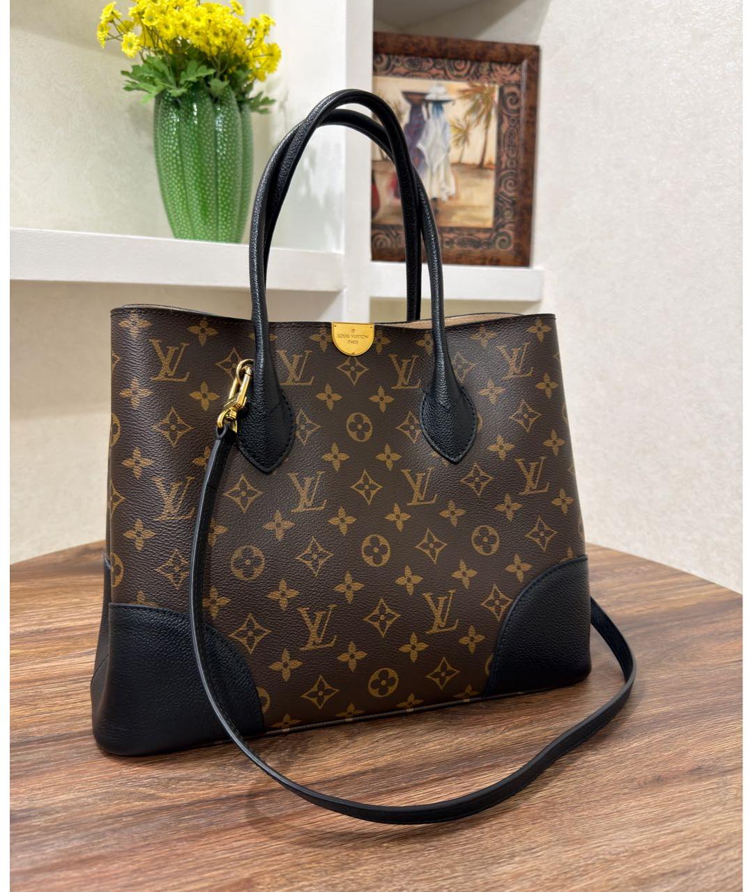 LOUIS VUITTON Коричневая сумка тоут из канвы, фото 3