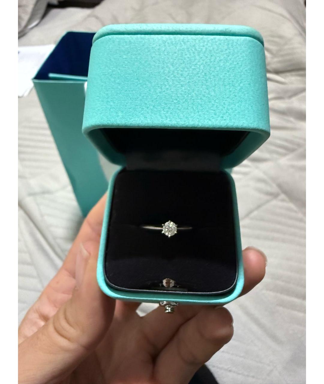 TIFFANY&CO Серебряное платиновое кольцо, фото 4