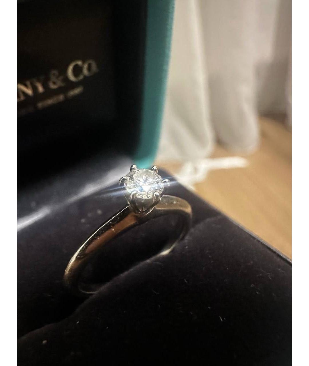 TIFFANY&CO Серебряное платиновое кольцо, фото 6