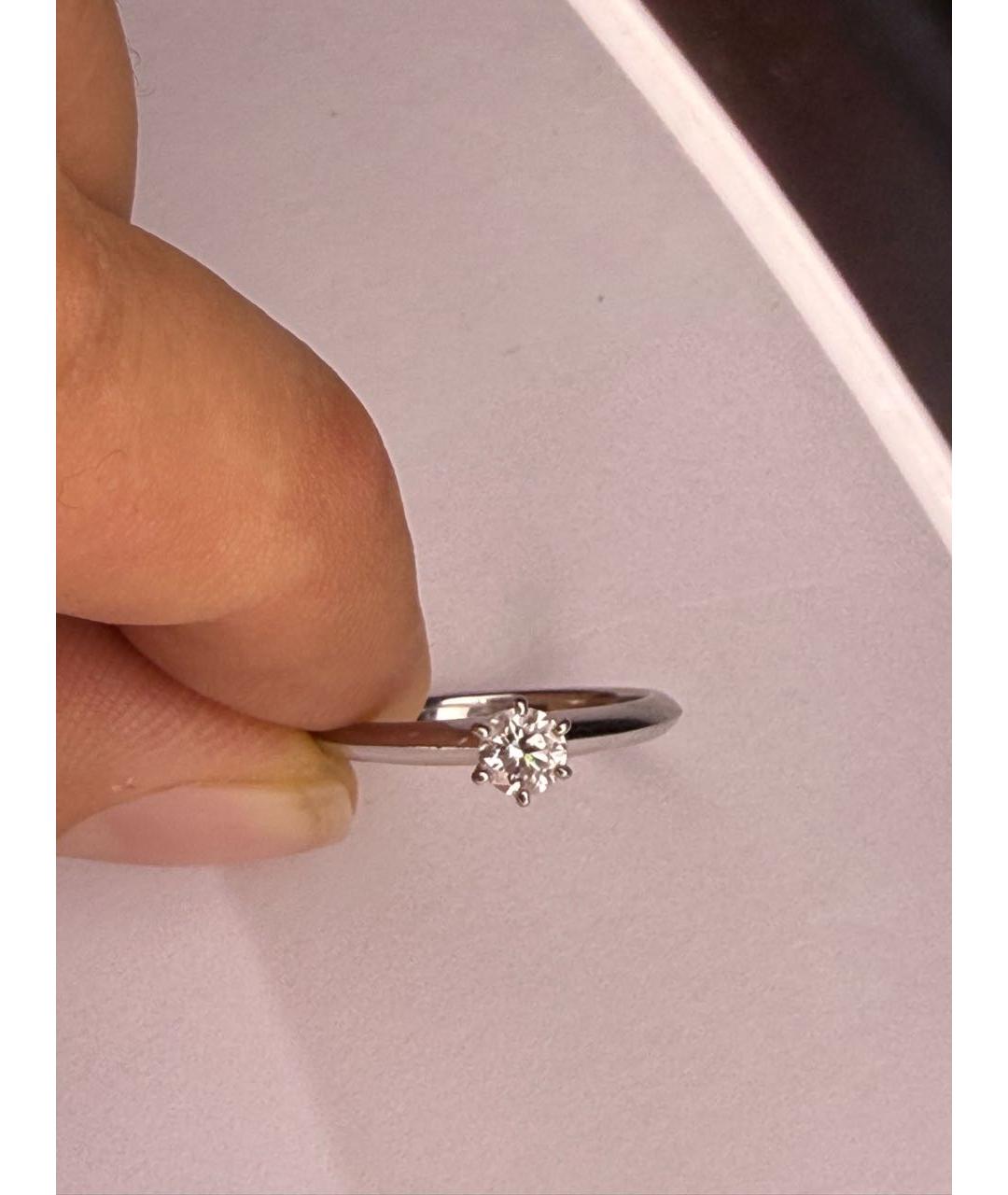 TIFFANY&CO Серебряное платиновое кольцо, фото 2