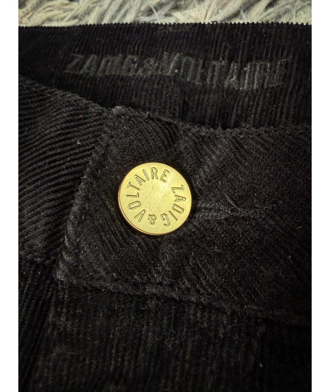ZADIG & VOLTAIRE Черные хлопковые джинсы слим, фото 6