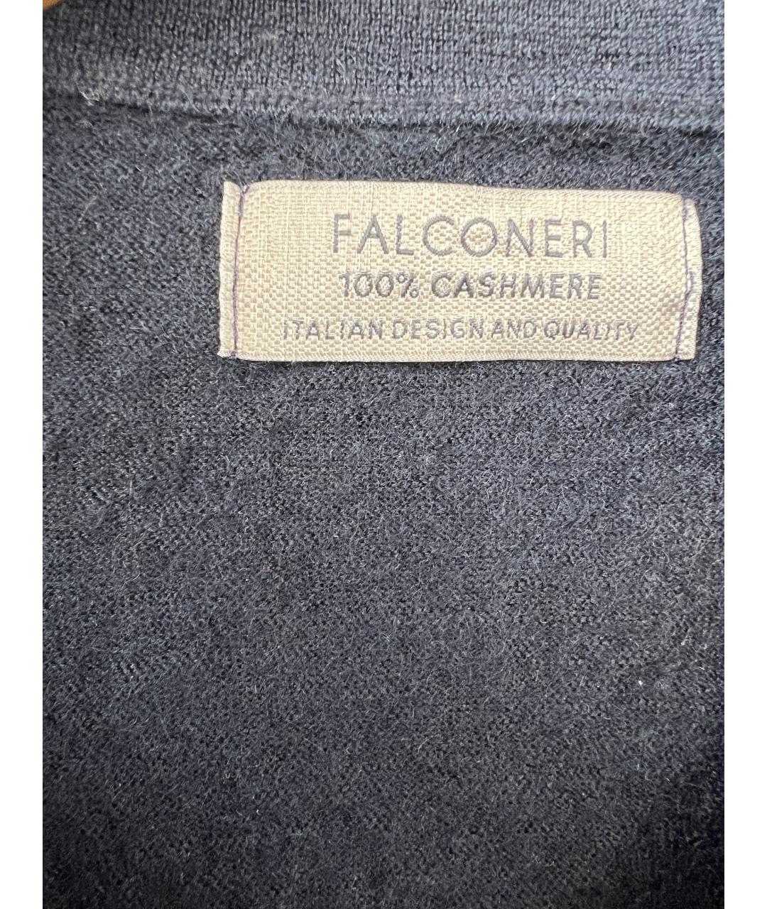 FALCONERI Темно-синий кашемировый джемпер / свитер, фото 4