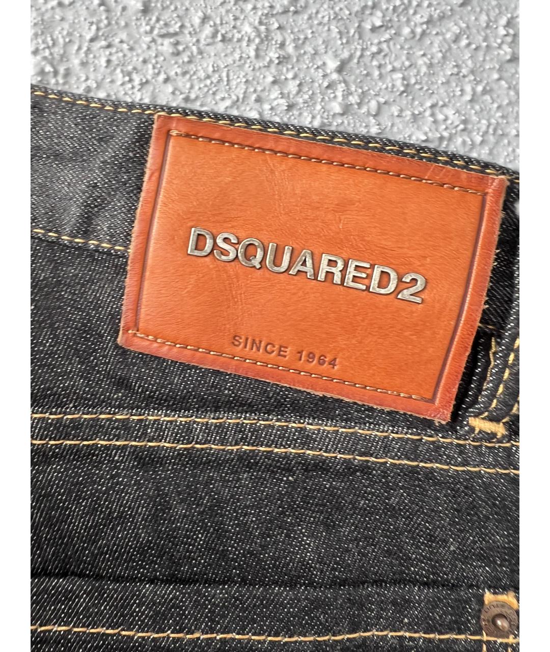 DSQUARED2 Серые хлопко-эластановые джинсы скинни, фото 3