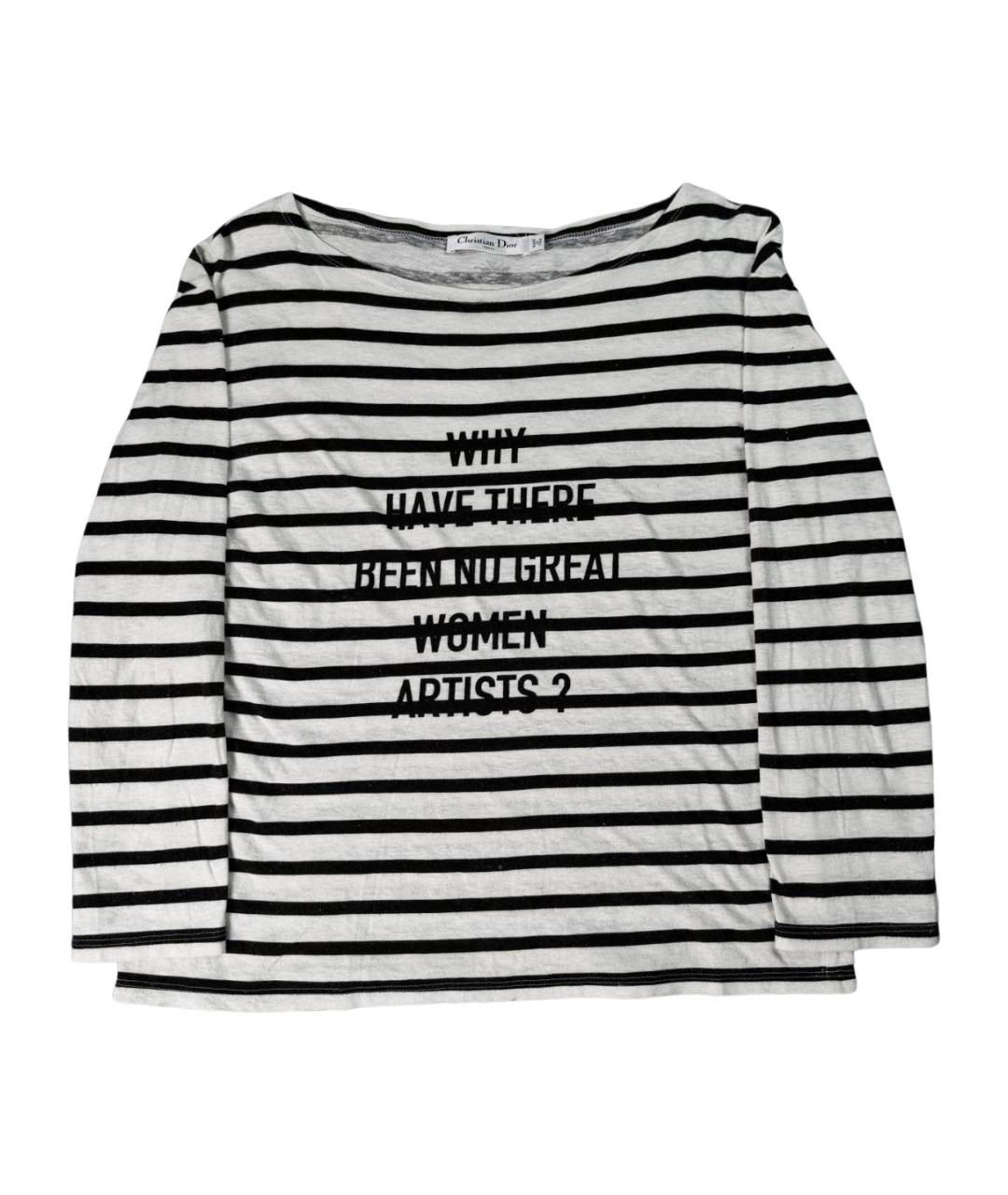 CHRISTIAN DIOR Белая хлопковая футболка, фото 1