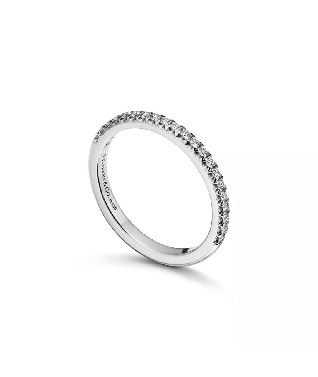 TIFFANY&CO Белое платиновое кольцо, фото 6