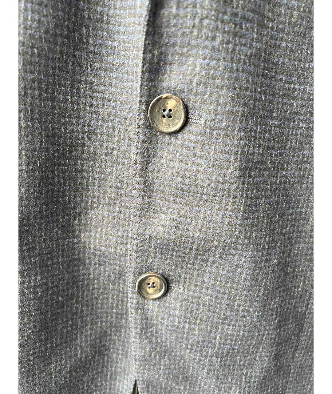 ERMENEGILDO ZEGNA XXX Темно-синяя шерстяная куртка, фото 2
