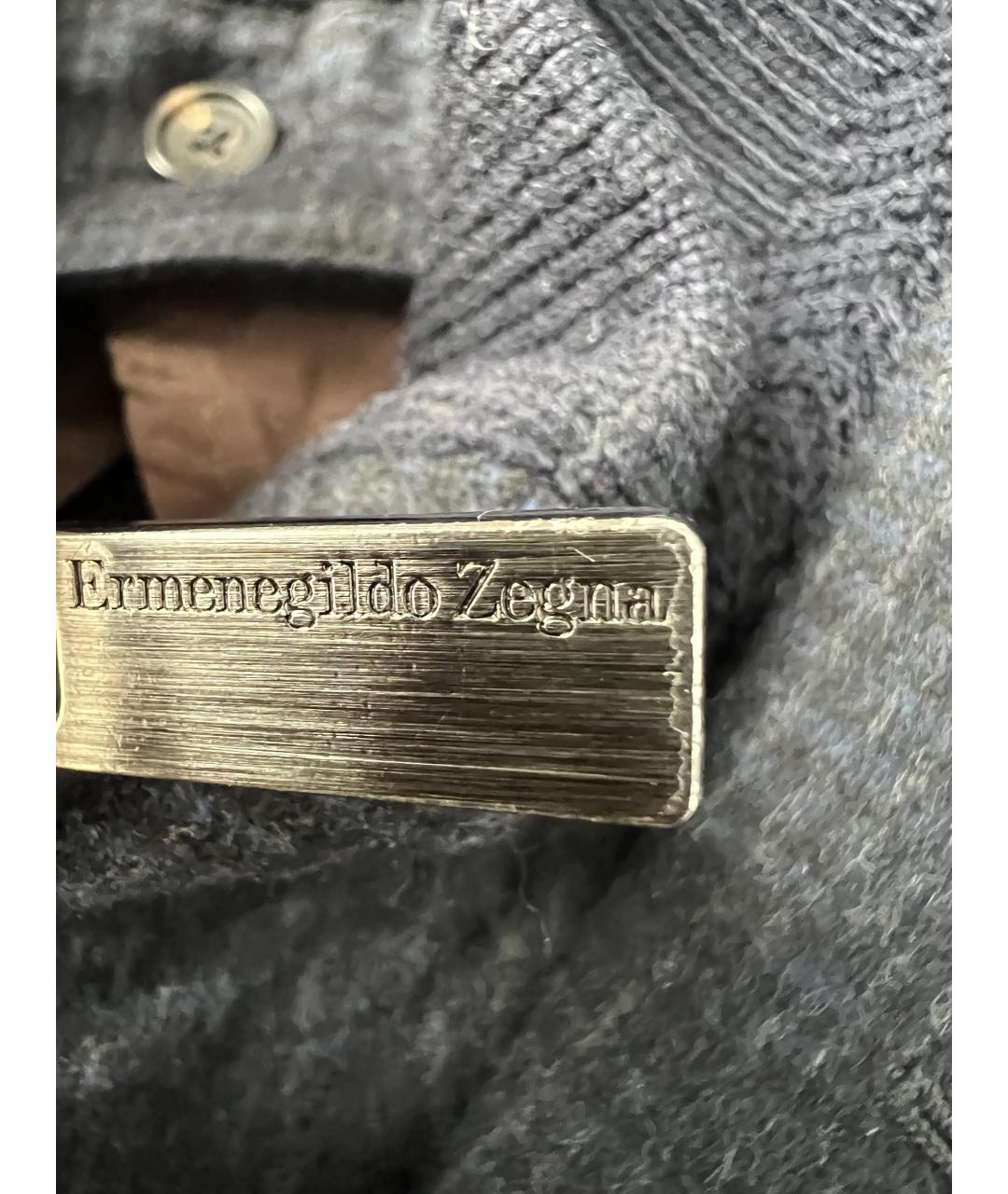 ERMENEGILDO ZEGNA XXX Темно-синяя шерстяная куртка, фото 8